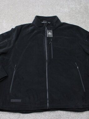 BAERSkin Tactical Jacket NWT Mens 4XL Black Signature Fleece Full Zip Coat
